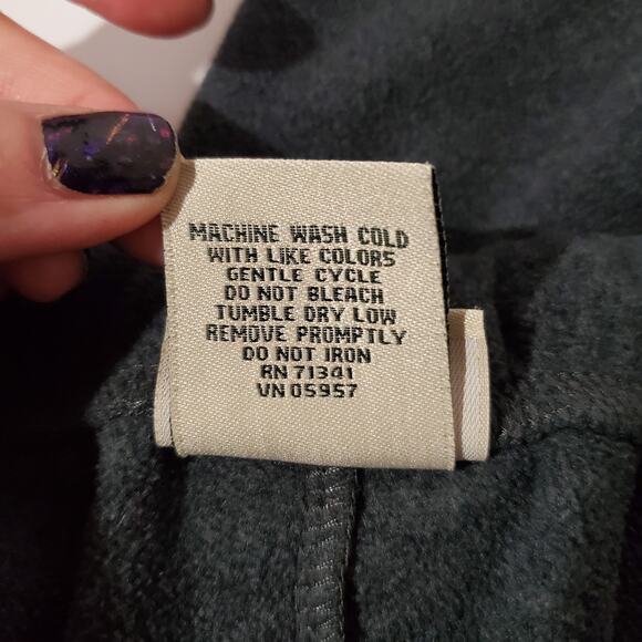 L.L. Bean Mens Fleece Gray Base Layer Pants Size XL Pull On Lounge Ski Casual - Picture 10 of 11